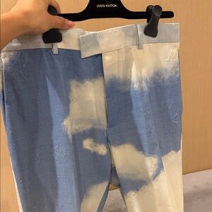 Louis Vuitton Blue and White Cloud Trousers